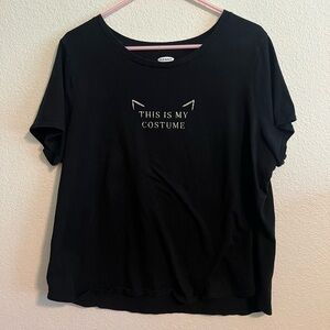 Black Old Navy This is My Costume Shirt Size XL